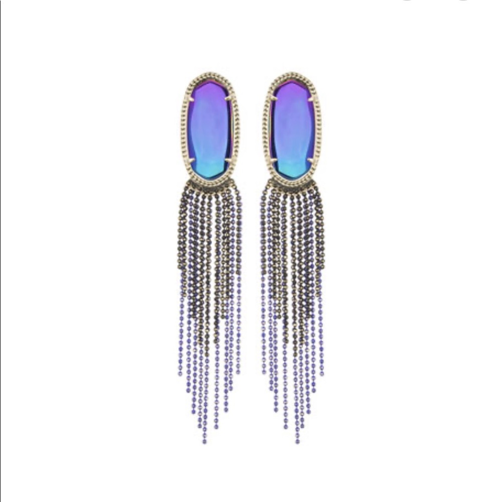 kendra scott amy iridescent drop earrings